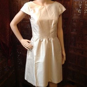 Alfred Sung Champagne dress, size 8 with pockets!